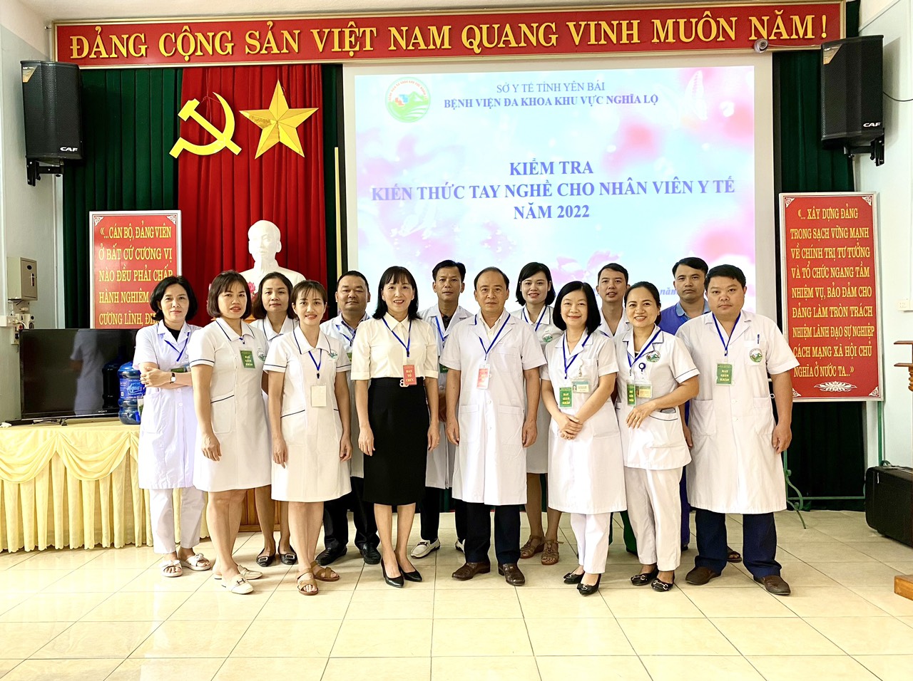 Hình ảnh tin tức Bệnh viện ĐKKV Nghĩa Lộ tổ chức thành công kiểm tra kiến thức tay nghề nhân viên y tế năm 2022