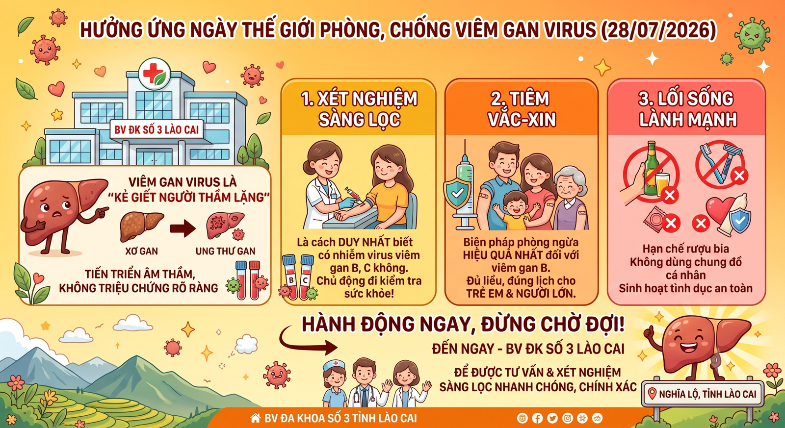 Hình ảnh tin tức Hưởng ứng Ngày Thế giới phòng, chống viêm gan virus (28/07): Nâng cao nhận thức, chủ động sàng lọc